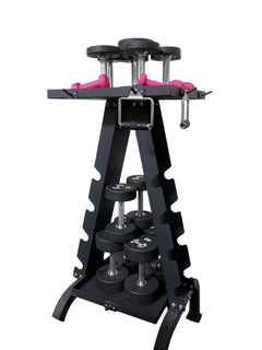 Accessory Rack - Muscle D Fitness - Sturdy Cable Attachment Storage (Rack Only)