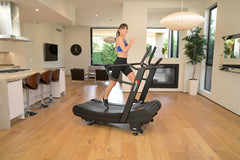 Pro 6 Arcadia Air Runner non-motorized treadmill with sleek design and textured running surface for cardio workouts.