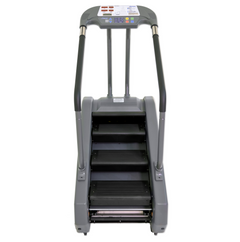 Pro 6 Aspen StairMill household stair climber showing a compact, multi-level stair climbing machine with digital display.