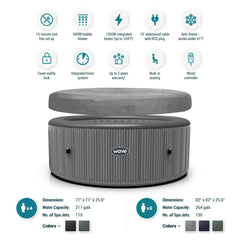 Atlantic 4/6-Person Inflatable Hot Tub by Zoppinh