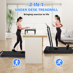 Walking Pad Treadmill Under Desk 2 in 1 Folding Portable Treadmill by V.I.P Digital Presence