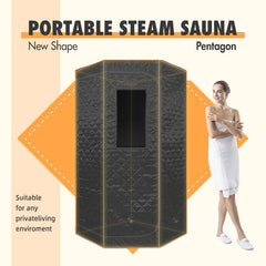 Zoppinh Blisspod portable personal full-body steam sauna in a compact design, ready for quick 60-minute steam sessions.