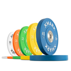 Commercial Premium Virgin Rubber Color Bumper Plates (LB) by XMARK