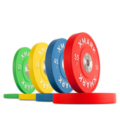 Commercial Premium Virgin Rubber Color Bumper Plates (LB) by XMARK