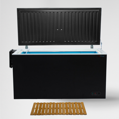 Black Fire Cold Plunge All In One Cold Plunge tub with a sleek, durable black exterior for cold therapy and recovery.