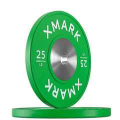 COMPETITION-320S Premium Bumper Plates (LB), Pairs and Sets by XMARK