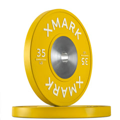 COMPETITION-320S Premium Bumper Plates (LB), Pairs and Sets by XMARK