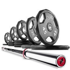 Black Diamond Olympic Weight Plates and Olympic Barbell Sets by XMARK