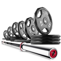 Black Diamond Olympic Weight Plates and Olympic Barbell Sets by XMARK