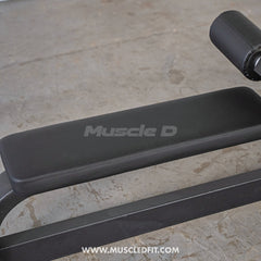 Muscle D Fitness Classic V2 selectorized lat pulldown and low row combo machine with adjustable seats and weight stacks.