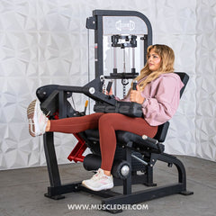 Muscle D Fitness Classic V2 selectorized leg extension and seated leg curl machine for leg muscle workouts