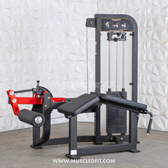 Muscle D Fitness Classic V2 Selectorized Prone Leg Curl machine for targeting hamstrings in a commercial gym setting