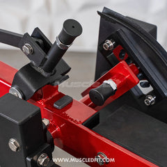 Muscle D Fitness Classic V2 Selectorized Prone Leg Curl machine for targeted hamstring workouts in commercial gyms