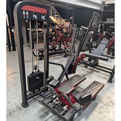 Muscle D Fitness Classic V2 Selectorized Glute Kick Machine for targeting glutes in commercial gym settings.