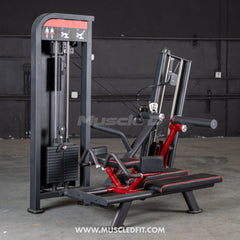 Muscle D Fitness Classic V2 Selectorized Glute Kick Machine for effective glute and leg workouts in commercial gyms.