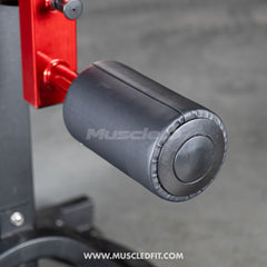 Muscle D Fitness Classic V2 Selectorized Multi-Hip Machine with padded seat and adjustable hip and glute workout handles.