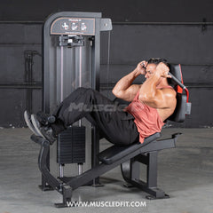 Muscle D Fitness Classic V2 Selectorized Abdominal Crunch Machine for core strengthening in commercial gym settings