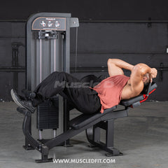 Muscle D Fitness Classic V2 Selectorized Abdominal Crunch Machine for core strength training in commercial gyms