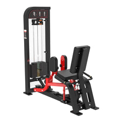Muscle D Fitness Classic V2 selectorized inner and outer thigh combo machine showing padded seat and adjustable thigh pads.