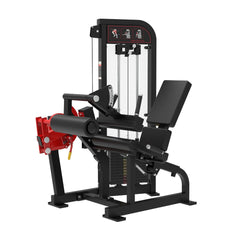 Muscle D Fitness Classic V2 Selectorized Seated Leg Curl Machine with padded seat and adjustable leg pad for targeted hamstring workouts.