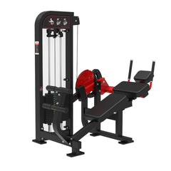 Muscle D Fitness Classic V2 Selectorized Abdominal Crunch Machine for core workouts in a commercial gym setting.