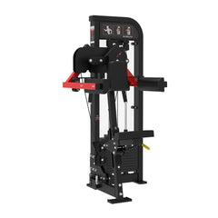 Muscle D Fitness Classic V2 selectorized lateral raise machine for shoulder isolation in a commercial gym setting