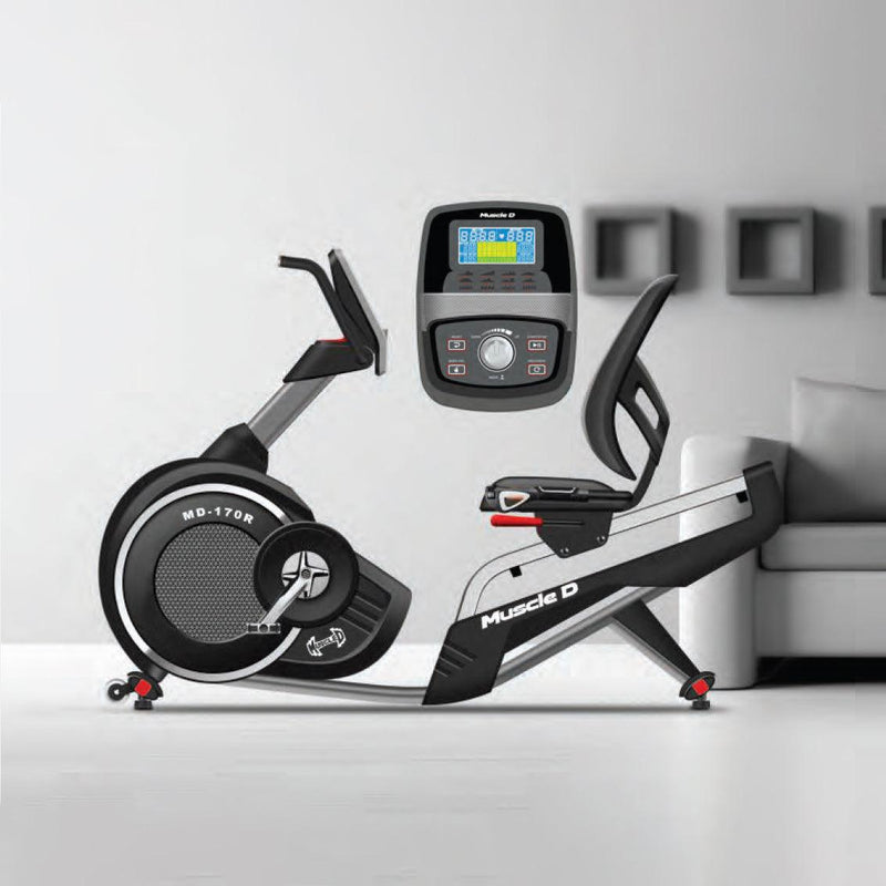 Light Commercial Recumbent Bike by Muscle D Fitness