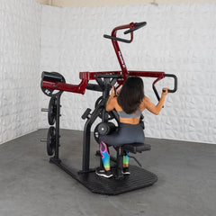 Pro Strength Rotary Lat Pull-Down - Muscle D Fitness - Premium - Adjustable - Plate Loaded - Lat Training