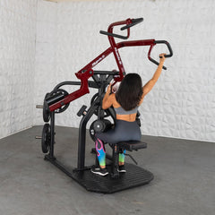 Pro Strength Rotary Lat Pull-Down - Muscle D Fitness - Premium - Adjustable - Plate Loaded - Lat Training