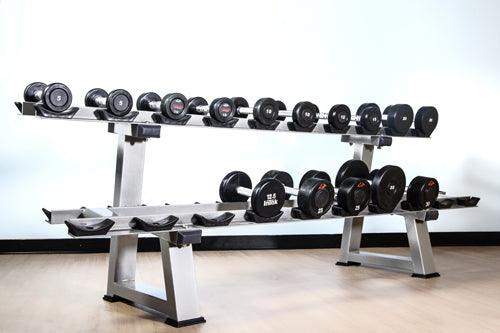 2-Tier Dumbbell Rack 0 Pair Storage by Muscle D Fitness