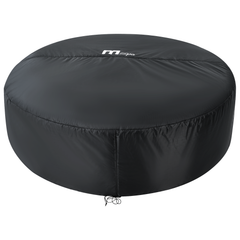 Zoppinh MSPA MONO Verto Series Rigid Hot Tub sauna with sleek wooden interior and seating for relaxation.