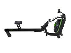Dynamic Fluid Fitness M350 Water Rower rowing machine with wooden frame and water resistance display