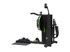 Dynamic Fluid Fitness P928 rowing machine with digital display and adjustable resistance for full-body workouts.