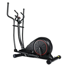 Black Trustymall Everfit elliptical trainer for home exercise, featuring a compact design and digital display for cardio workouts.