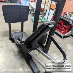 Elite Selectorized Leg Press - Muscle D Fitness - Commercial - Adjustable Seat - Pin Selectorized - Quads Glutes Workout
