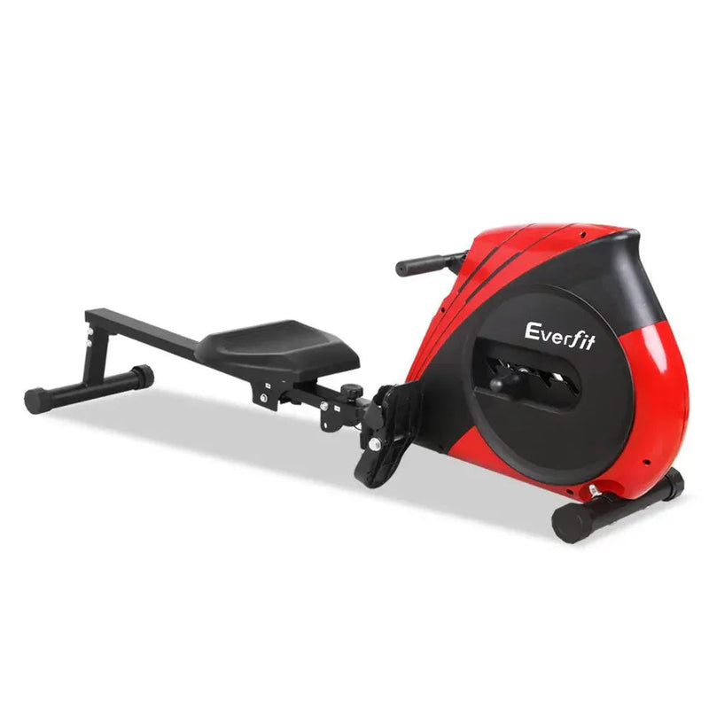 Everfit 4-level rowing exercise machine by Trustymall with adjustable resistance and digital display for full-body workout.