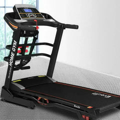 Everfit electric treadmill by Trustymall with 3.5HP motor, auto incline, 480mm belt, and speed up to 18km/h for home exercise.