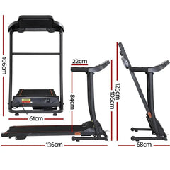 TMILL-TITAN40-8000-BK Everfit Electric Treadmill Incline Home Gym Exercise Machine Fitness by Trustymall