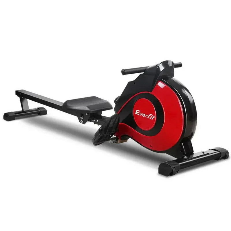 Everfit resistance rowing exercise machine by Trustymall with adjustable handles and digital display for full-body workout.
