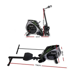 Everfit rowing exercise machine with resistance system, ideal for home gym workouts, by Trustymall.