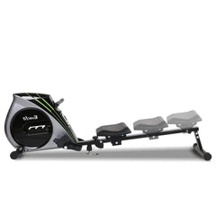 Everfit rowing exercise machine by Trustymall with adjustable resistance for home gym workouts, featuring a sturdy design and digital monitor.
