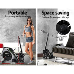 Everfit rowing exercise machine by Trustymall with resistance system, ideal for home gym workouts.