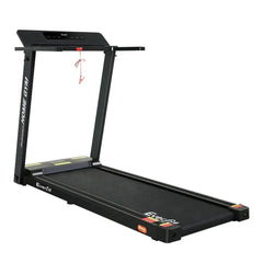 Black Everfit electric foldable treadmill by Trustymall for home gym exercise and fitness workouts.