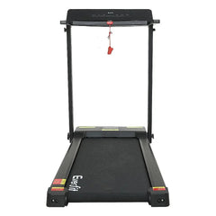 Black Trustymall Everfit electric foldable treadmill for home gym exercise and fitness training.