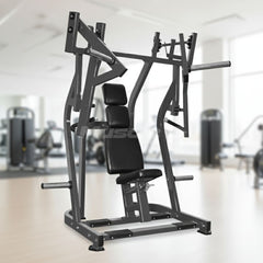 Excel Iso-Lateral Bench Press - Muscle D Fitness - Plate Loaded Chest Press - Piston Assisted Seat Adjustment