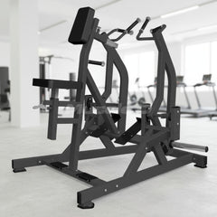 Excel Iso-Lateral Seated Row - Muscle D Fitness - Plate Load Back Machine - Gas Shock Assisted Seat Adjustment