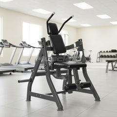 Excel Abdominal/Oblique Crunch - Muscle D Fitness - Commercial Adjustable Seat - Plate Loaded Abdominal Crunch