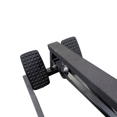 Plate loaded Excel T-Bar Row machine by Muscle D Fitness for commercial gyms, featuring a sturdy T-Bar handle and loading plates.