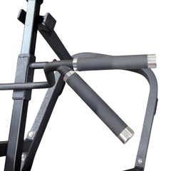 Plate loaded Excel T-Bar Row machine by Muscle D Fitness for commercial gyms, featuring sturdy construction and ergonomic design.