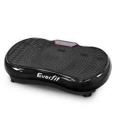 Trustymall Everfit Vibration Platform Plate Body Shaper for home gym, round black vibration machine in the image.